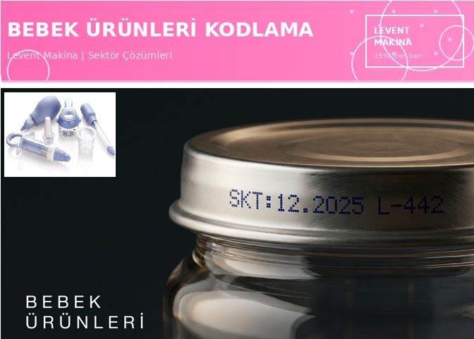 Bebek ürünleri kodlama makinesi